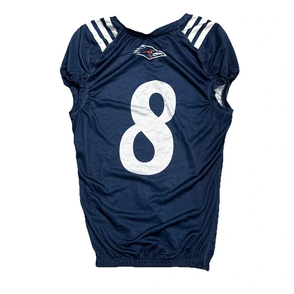 Adidas UTSA Roadrunners Football Practice Jersey Mens M Navy Blue Player Issued
